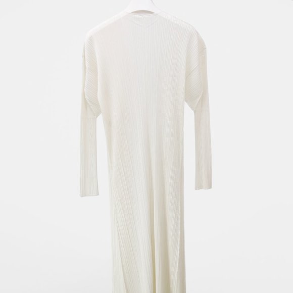 Issey Miyake Pleats Please White Pleated Cardigan - Picture 2 of 10